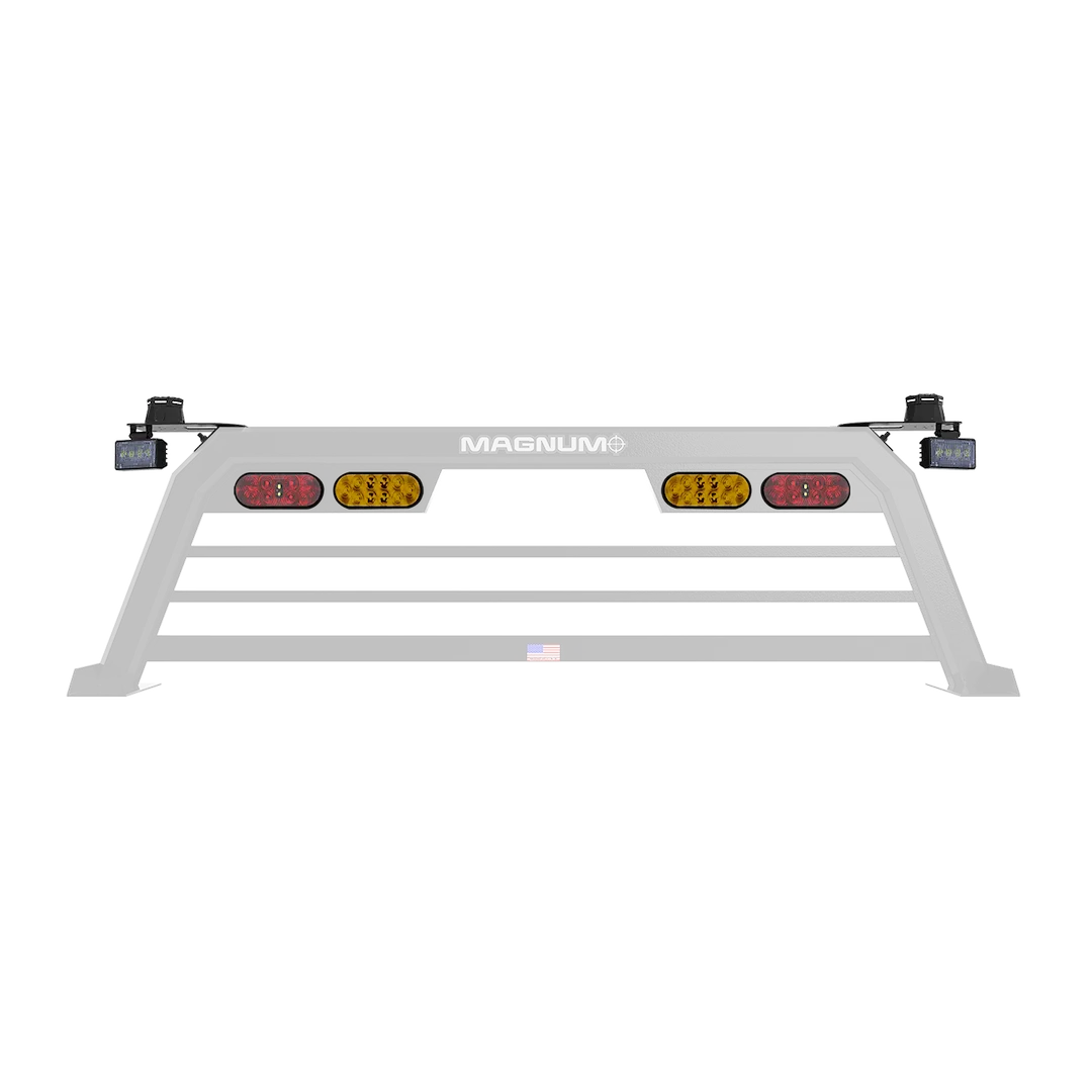 COMMANDER – MAGNUM TRUCK Center High Mount Stop Light, Clear Bulb LED For Headache Rack